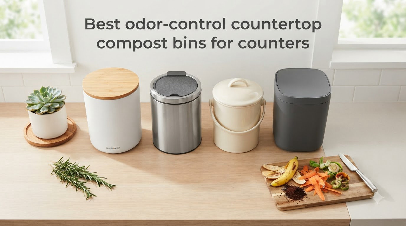 Best odor-control countertop compost bins for counters