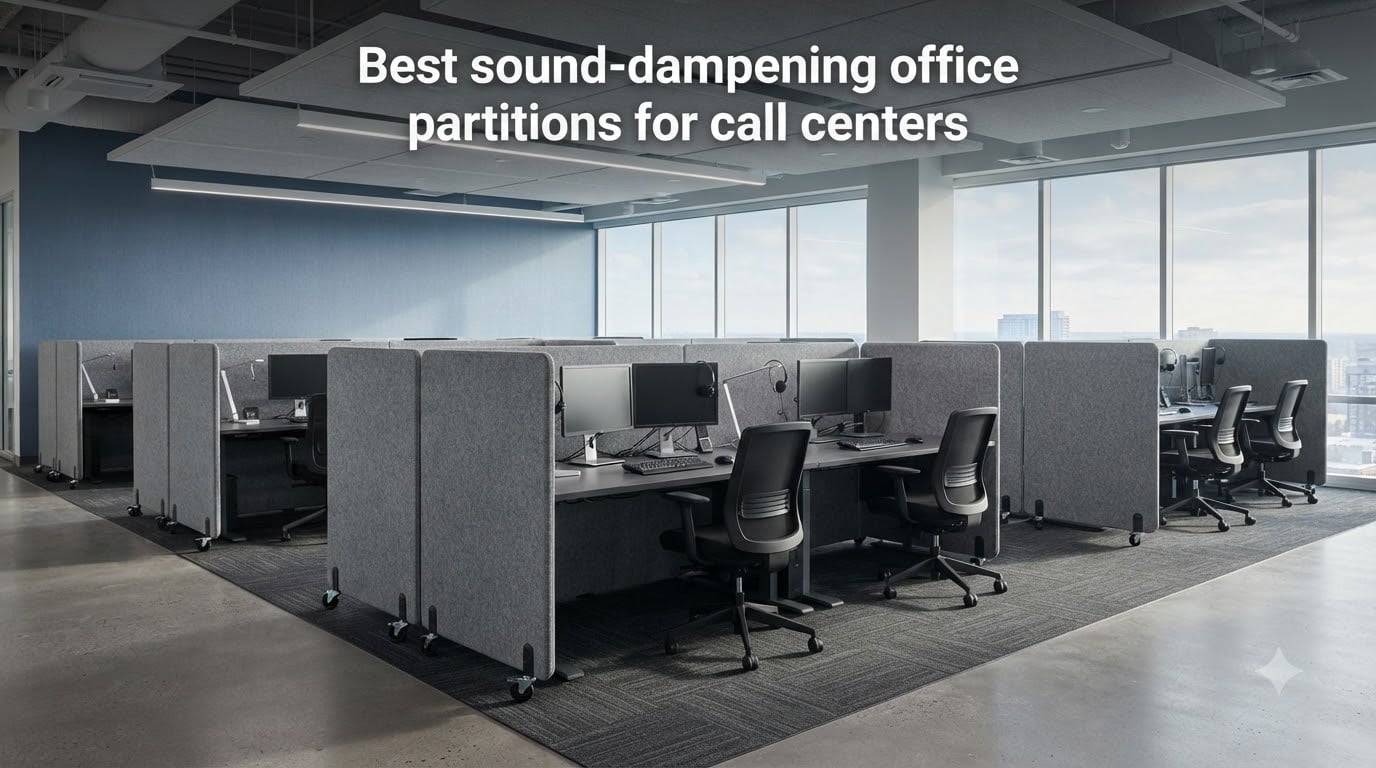 Best sound-dampening office partitions for call centers