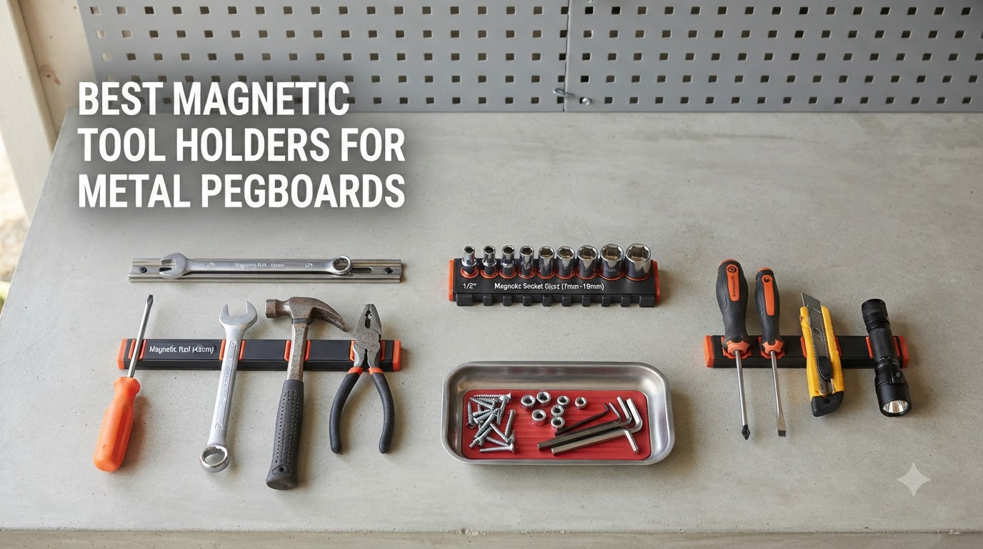 Best magnetic tool holders for metal pegboards