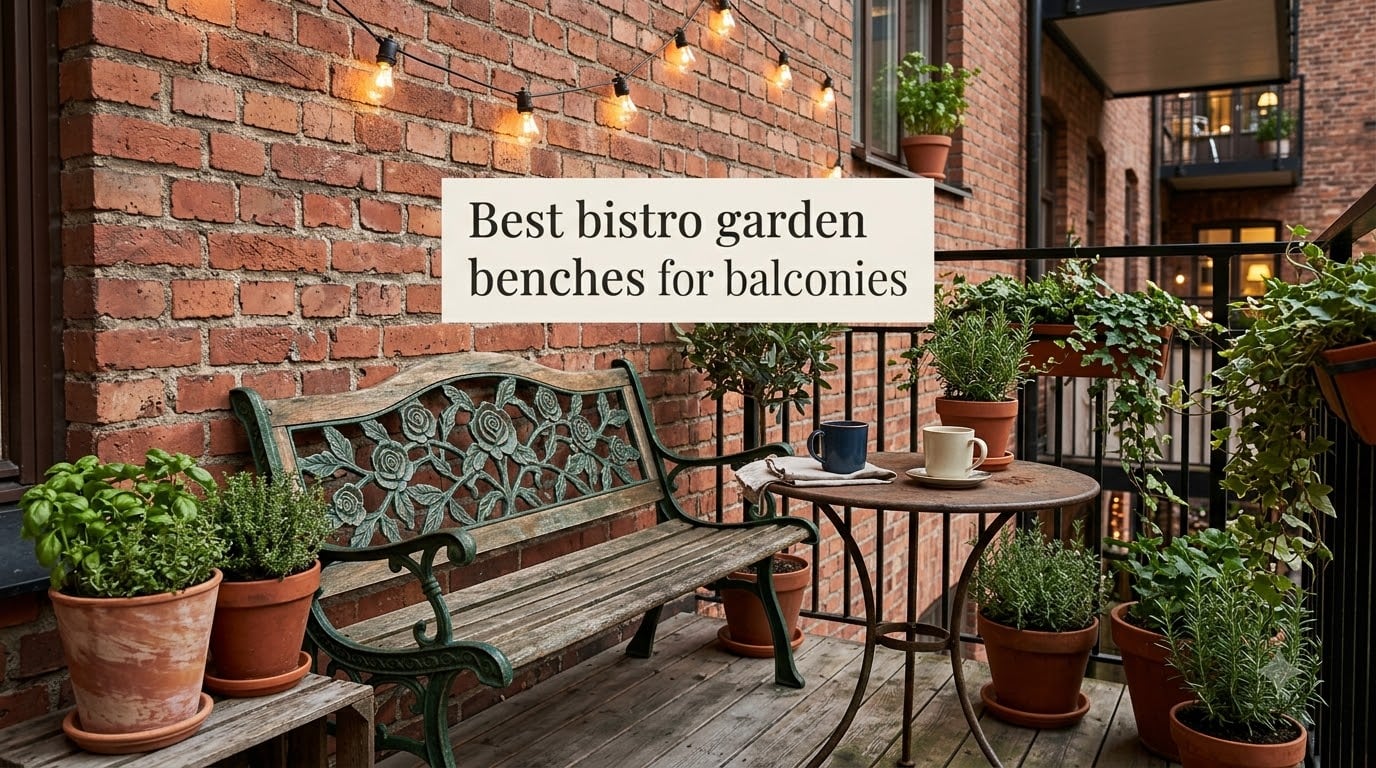 Best bistro garden benches for balconies