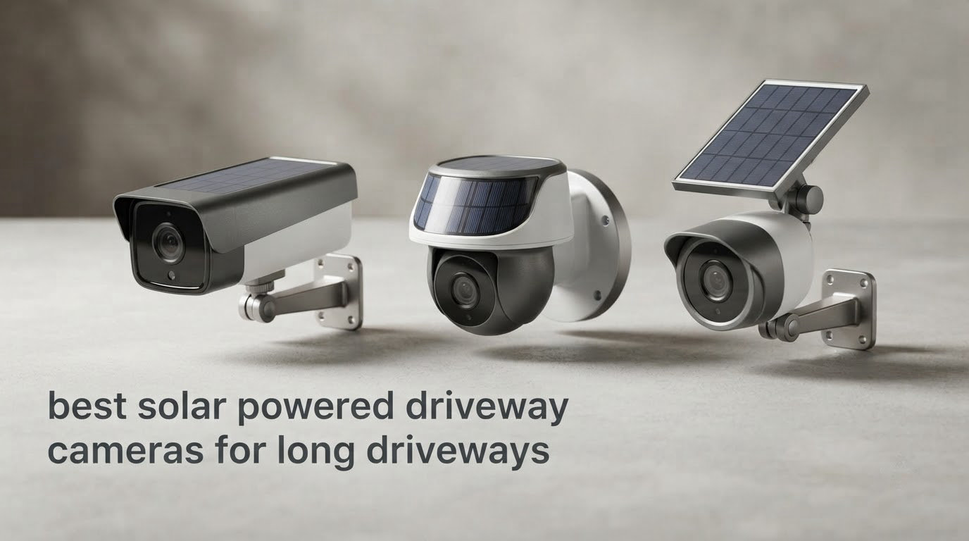 best solar powered driveway cameras for long driveways