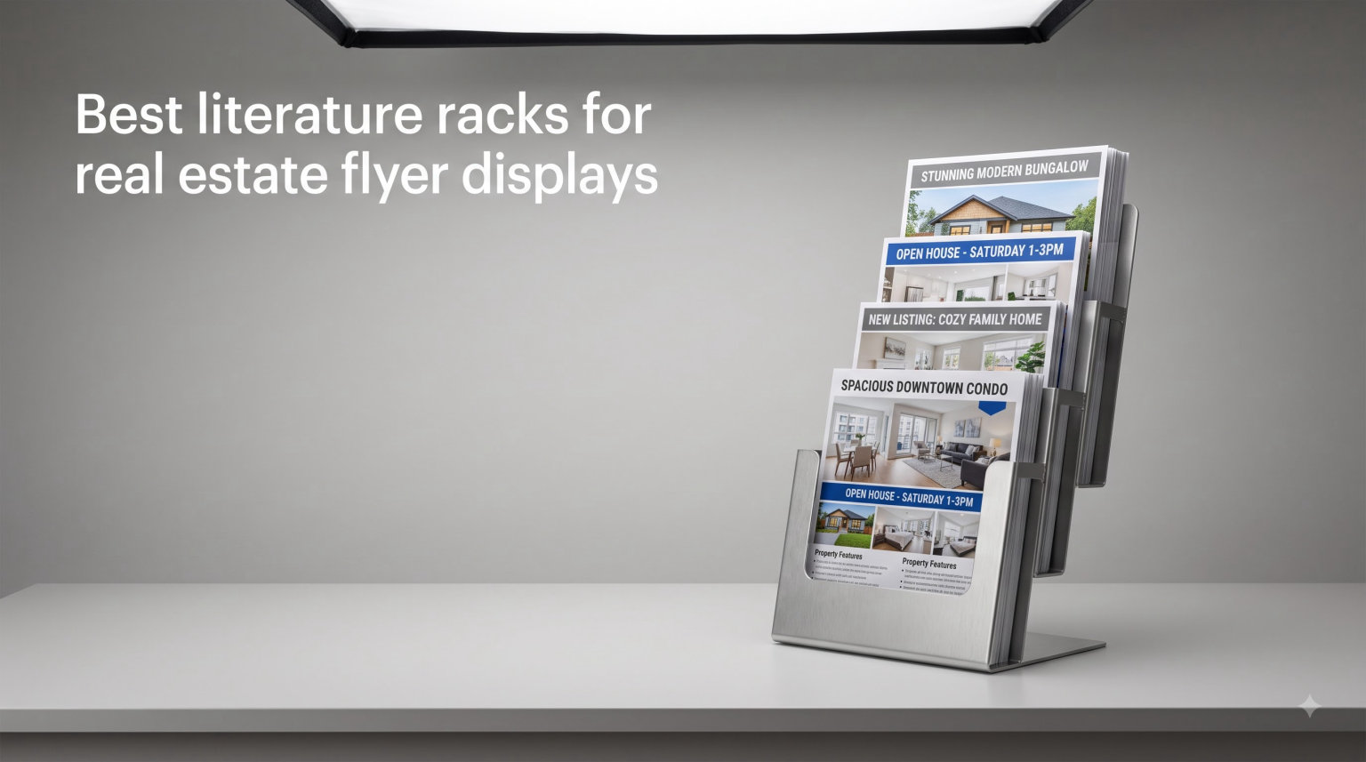 Best literature racks for real estate flyer displays