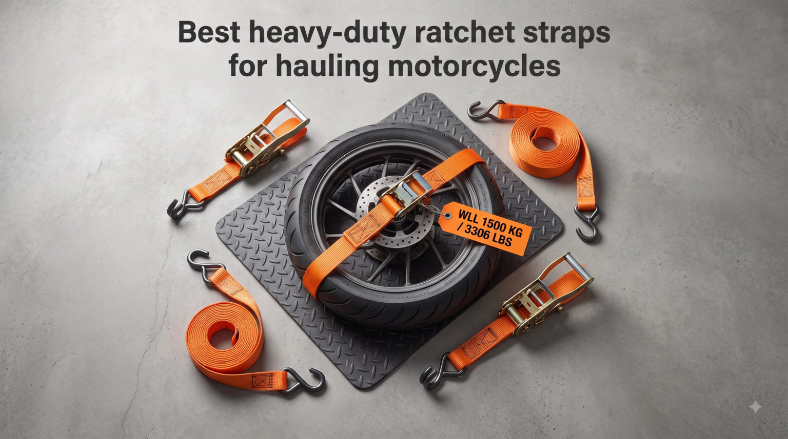 Best heavy-duty ratchet straps for hauling motorcycles