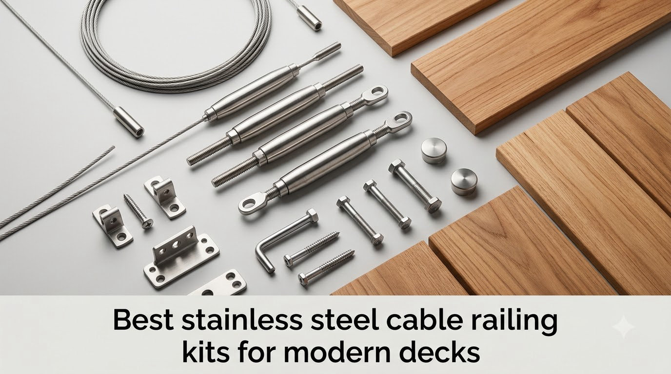Best stainless steel cable railing kits for modern decks