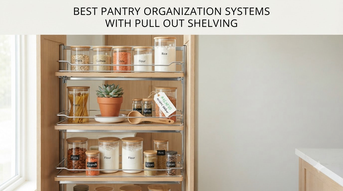 best pantry organization systems with pull out shelving