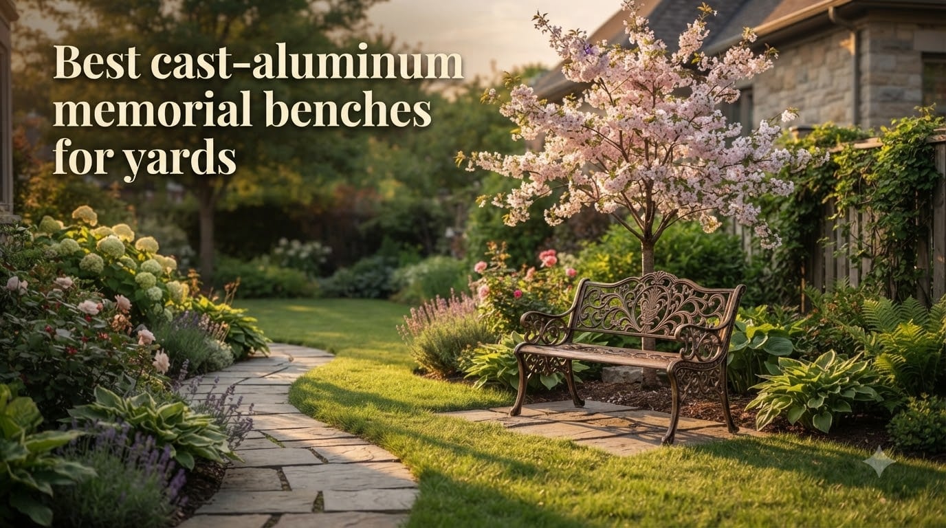 Best cast-aluminum memorial benches for yards
