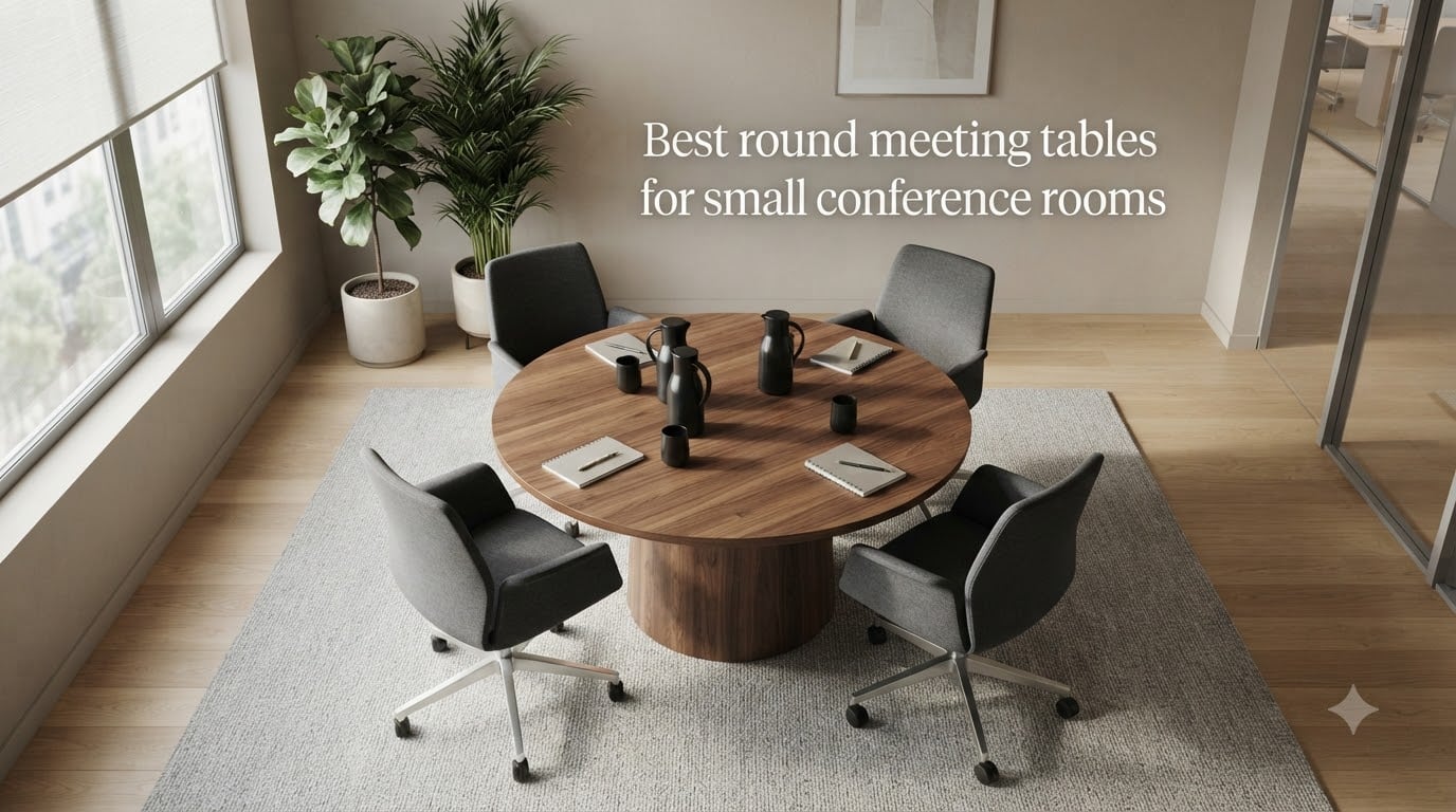 Best round meeting tables for small conference rooms