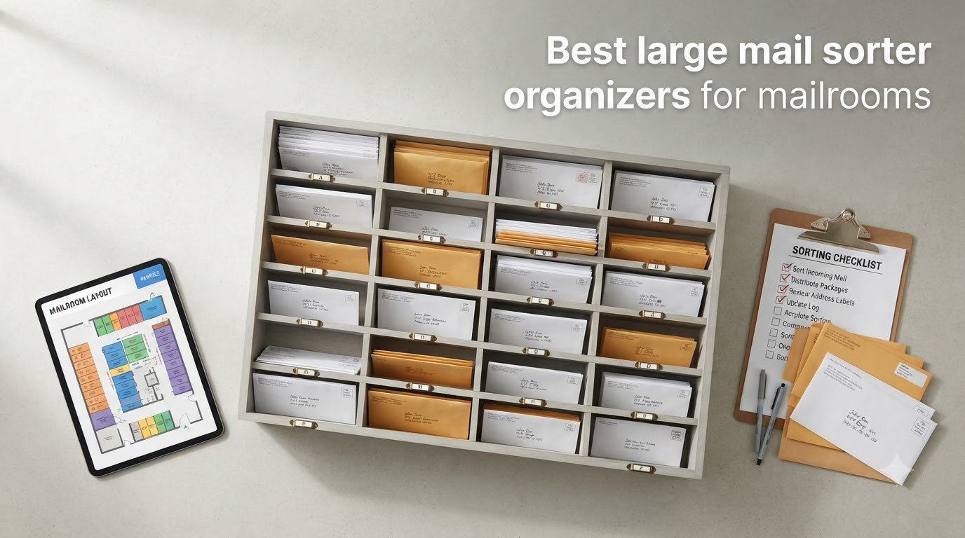 Best large mail sorter organizers for mailrooms