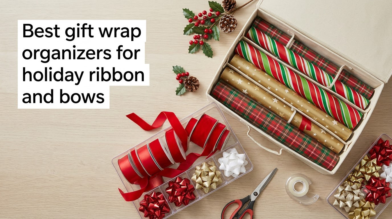 Best gift wrap organizers for holiday ribbon and bows
