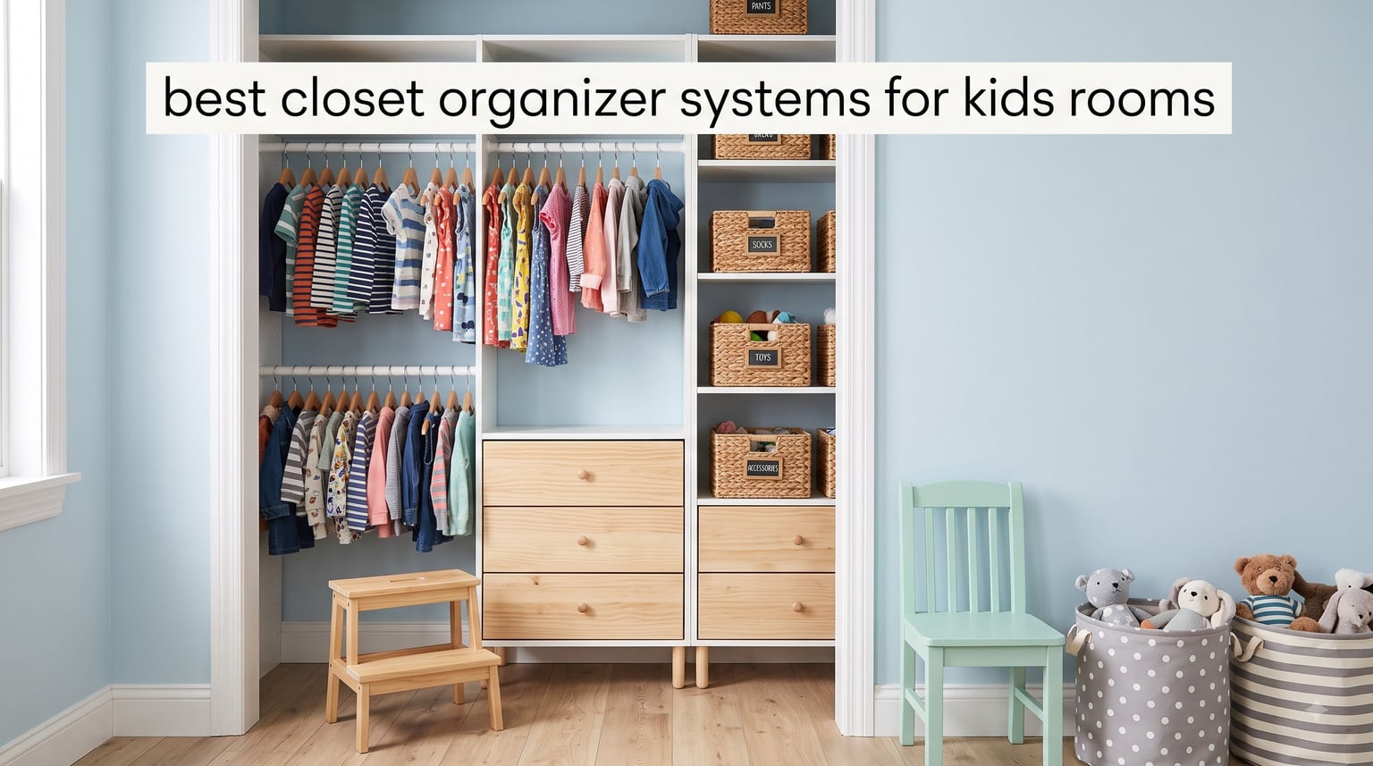 best closet organizer systems for kids rooms