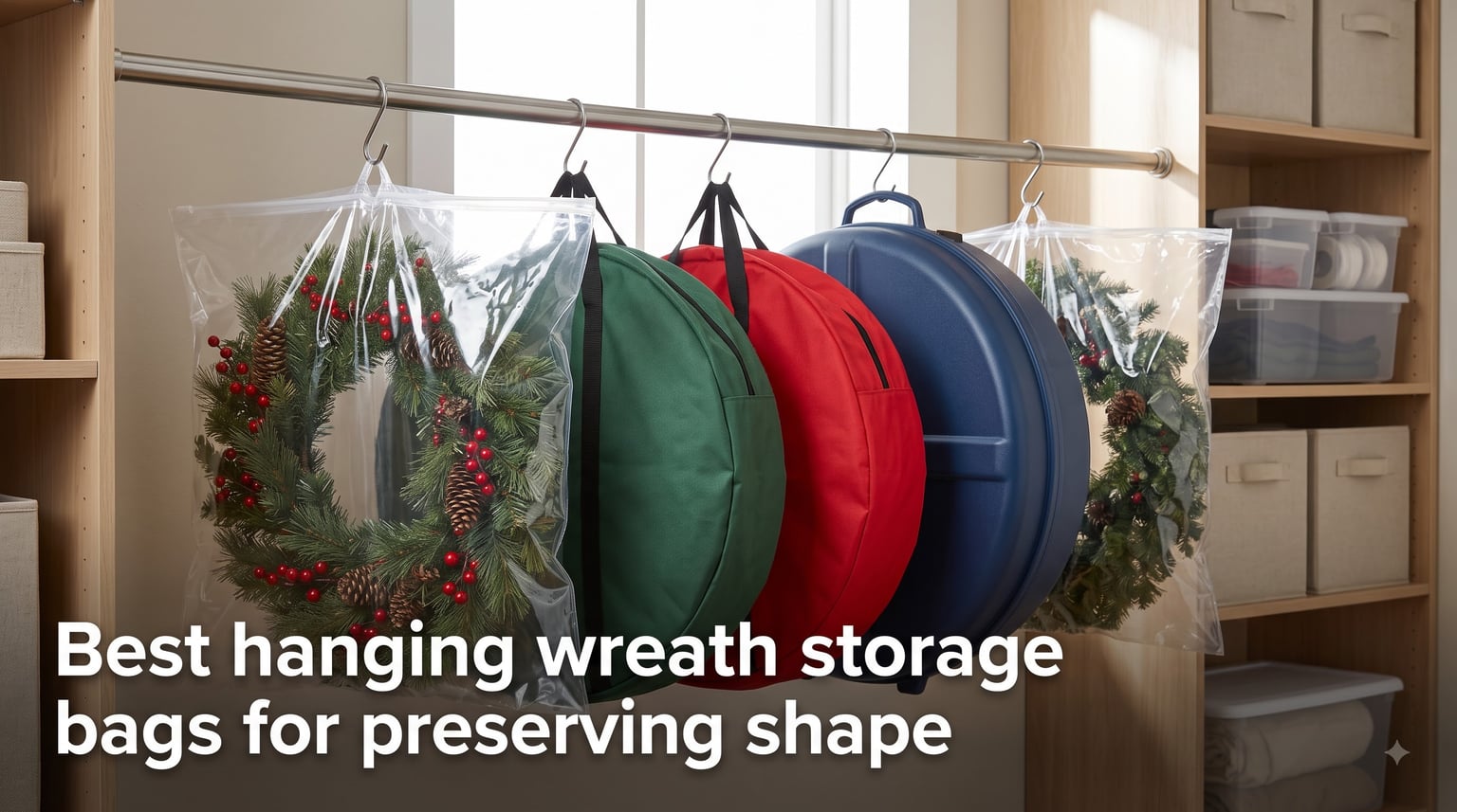 Best hanging wreath storage bags for preserving shape