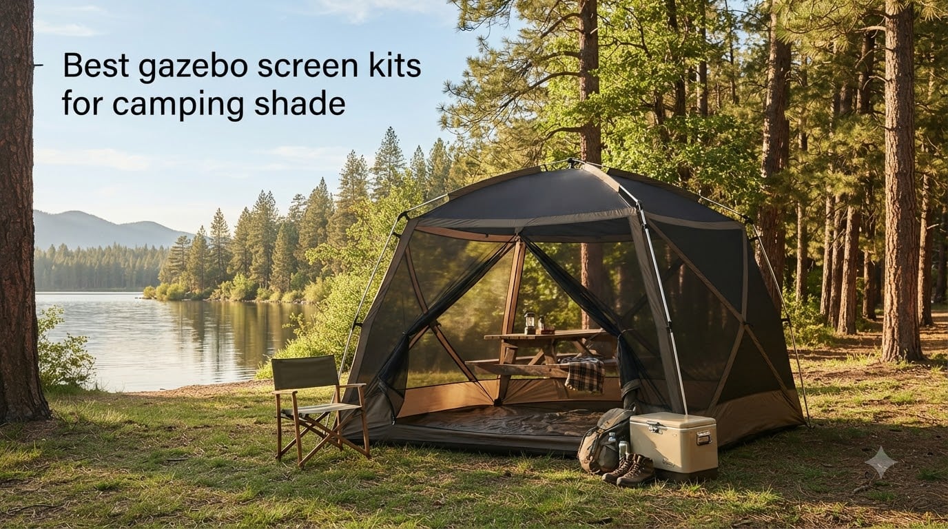 Best gazebo screen kits for camping shade