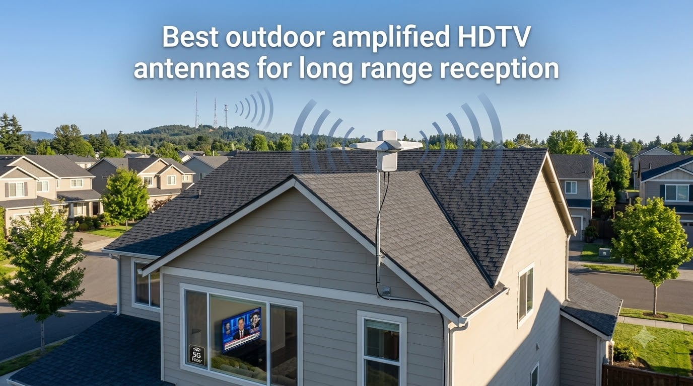 Best outdoor amplified HDTV antennas for long range reception