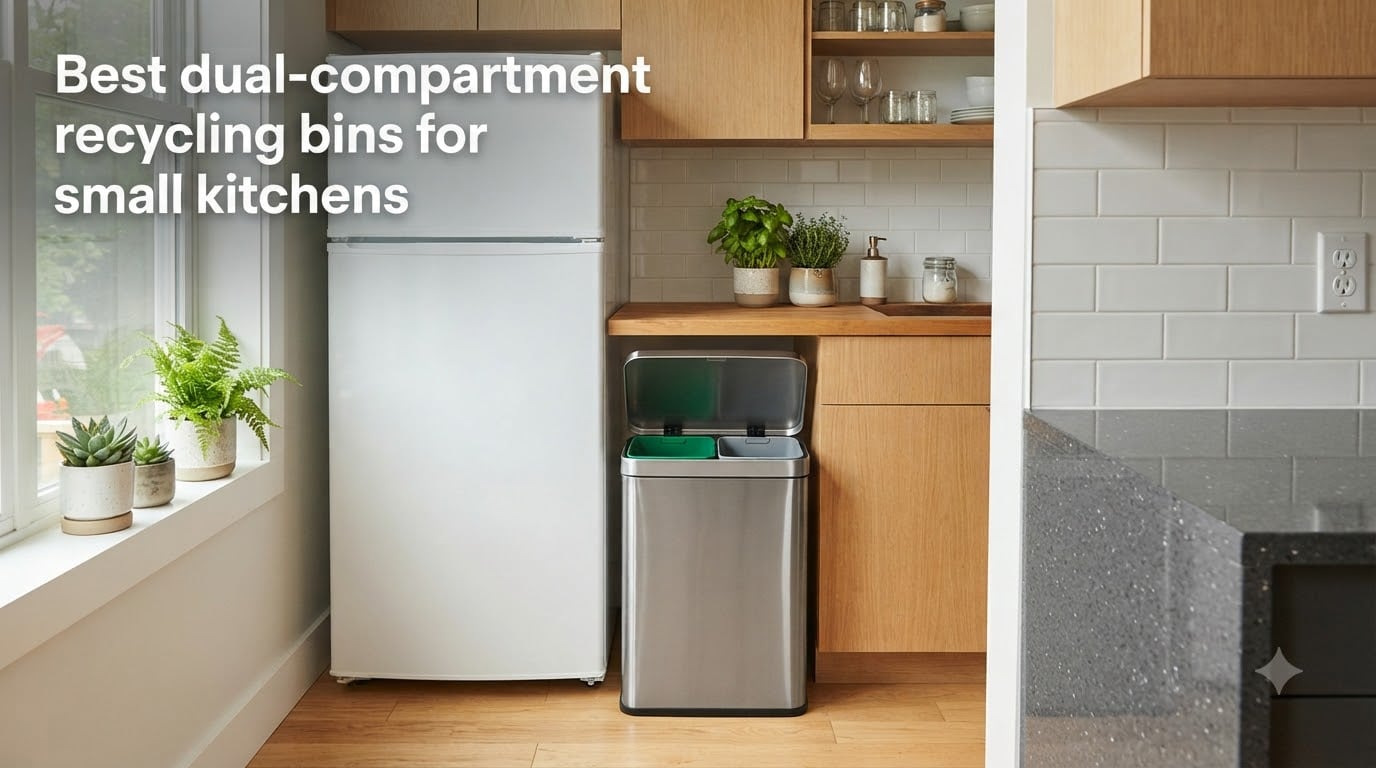 Best dual-compartment recycling bins for small kitchens