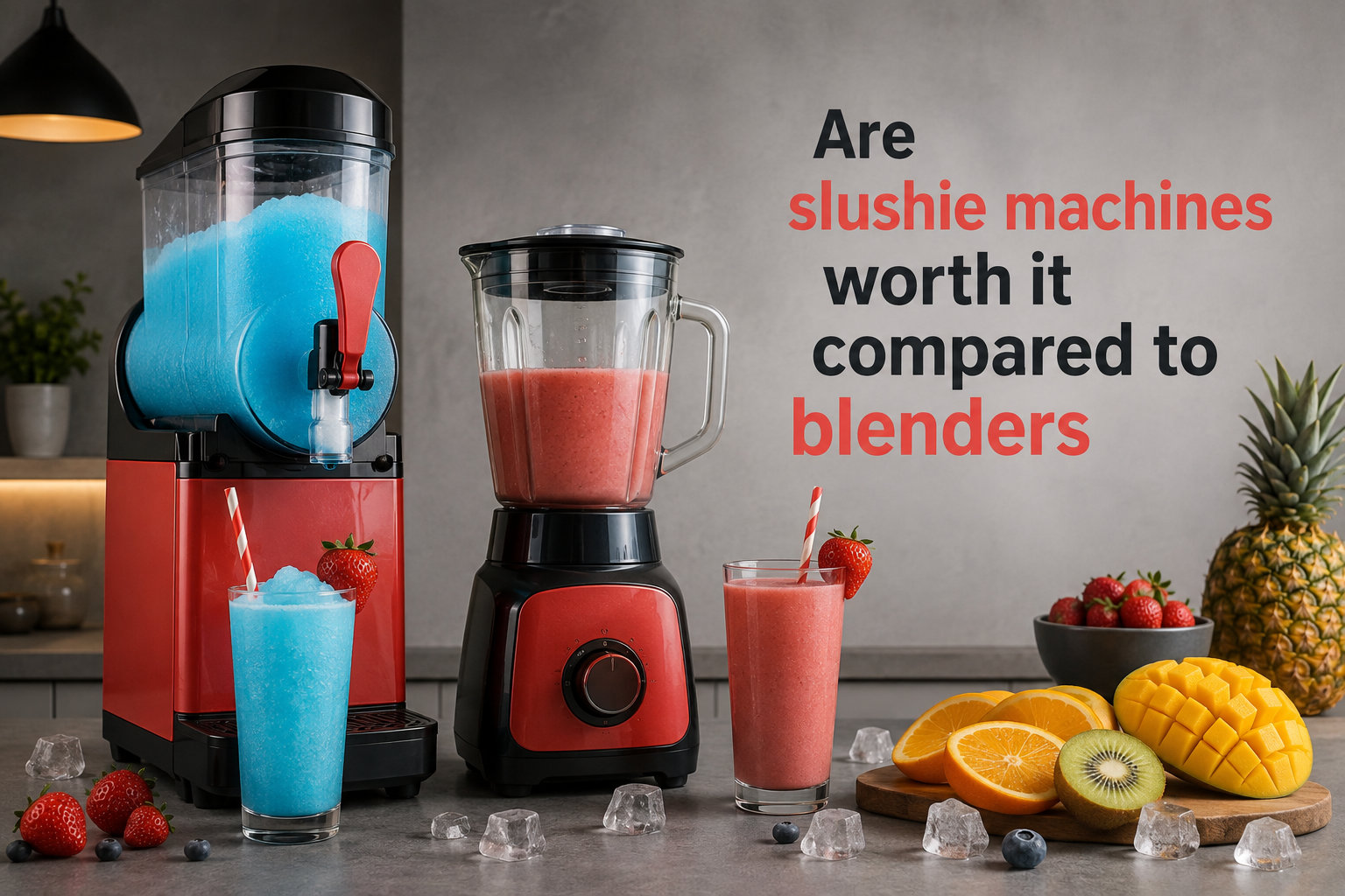 Are slushie machines worth it compared to blenders