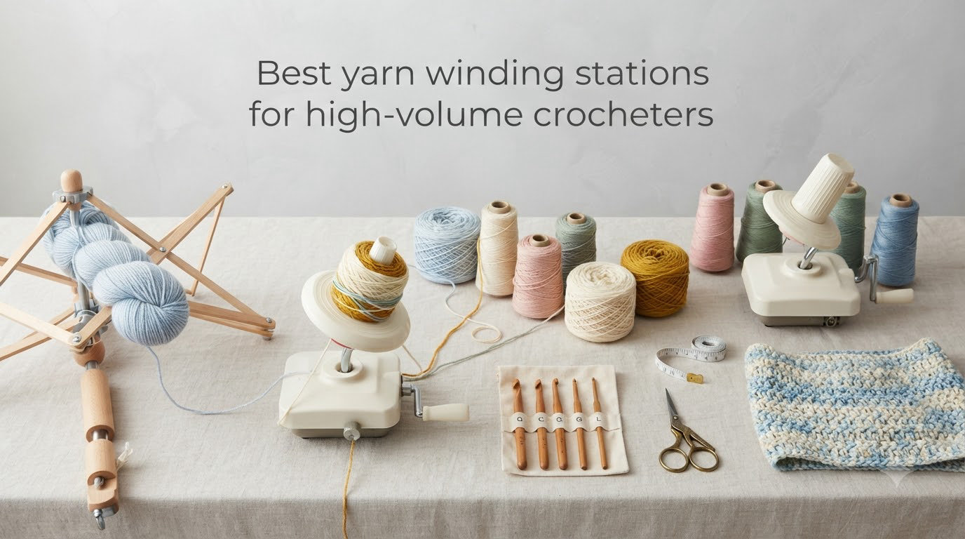 Best yarn winding stations for high-volume crocheters