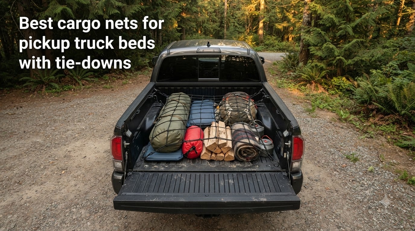 Best cargo nets for pickup truck beds with tie-downs