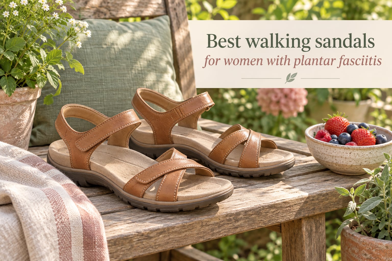 Best walking sandals for women with plantar fasciitis