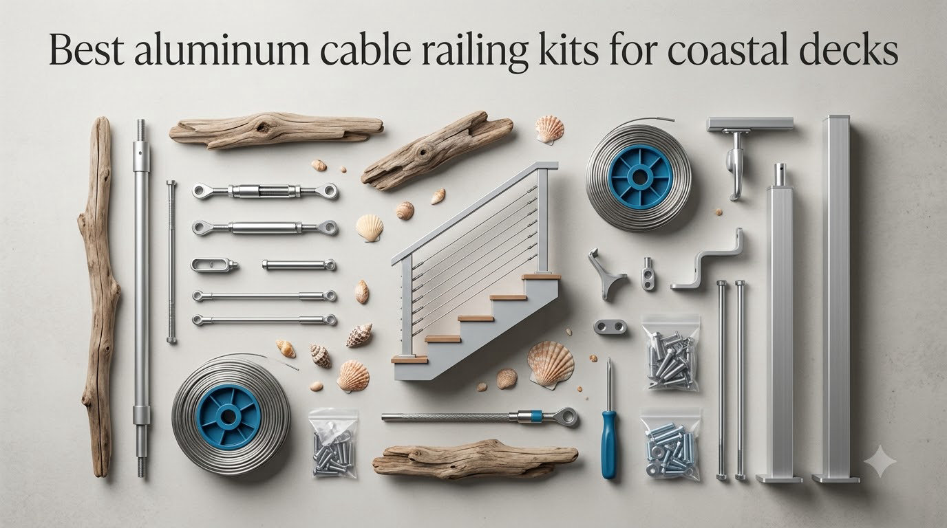 Best aluminum cable railing kits for coastal decks