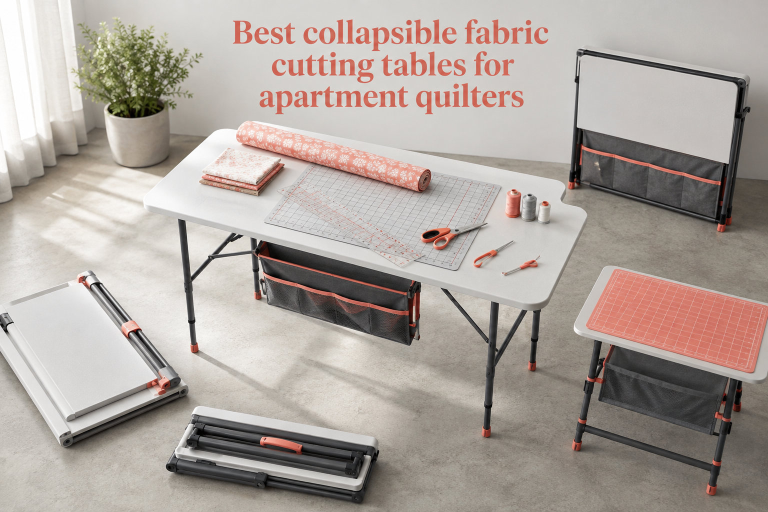 Best collapsible fabric cutting tables for apartment quilters