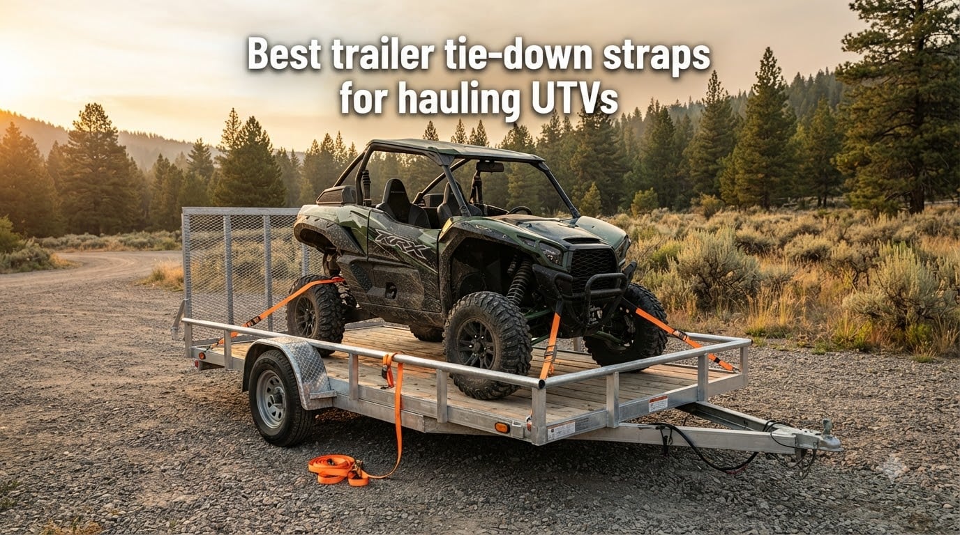 Best trailer tie-down straps for hauling UTVs