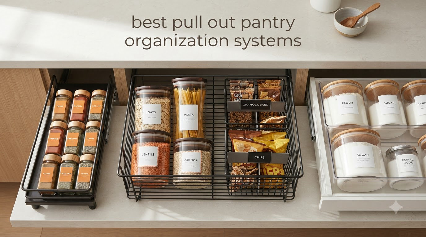 best pull out pantry organization systems