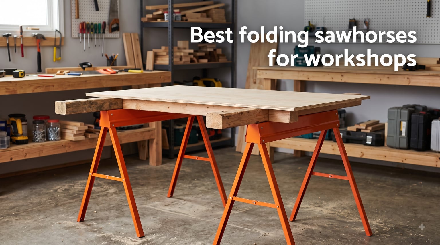Best folding sawhorses for workshops