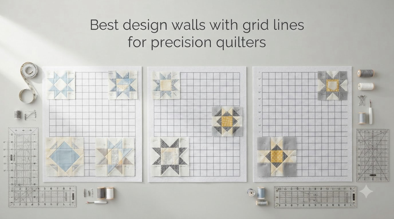 Best design walls with grid lines for precision quilters