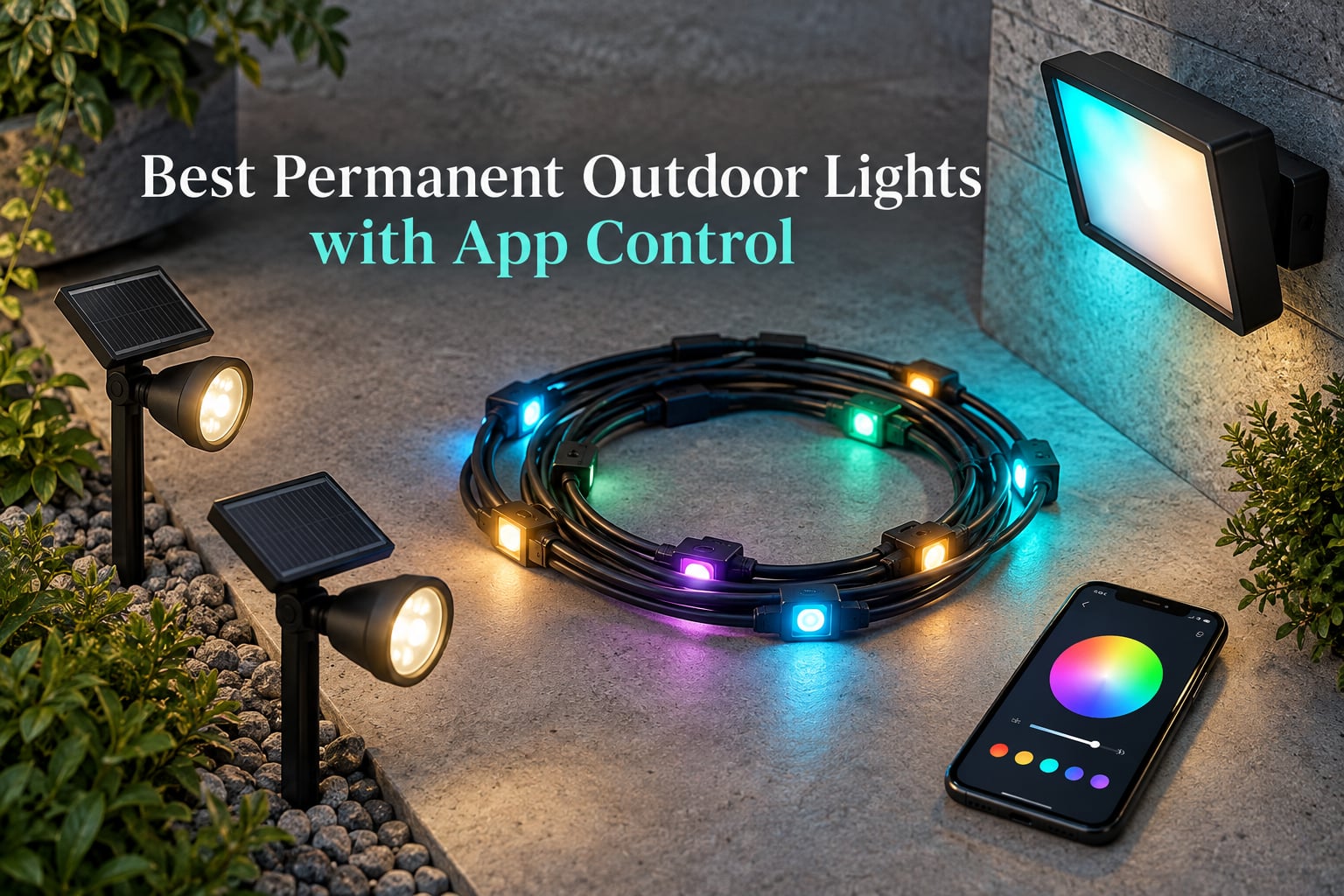 Best Permanent Outdoor Lights with App Control