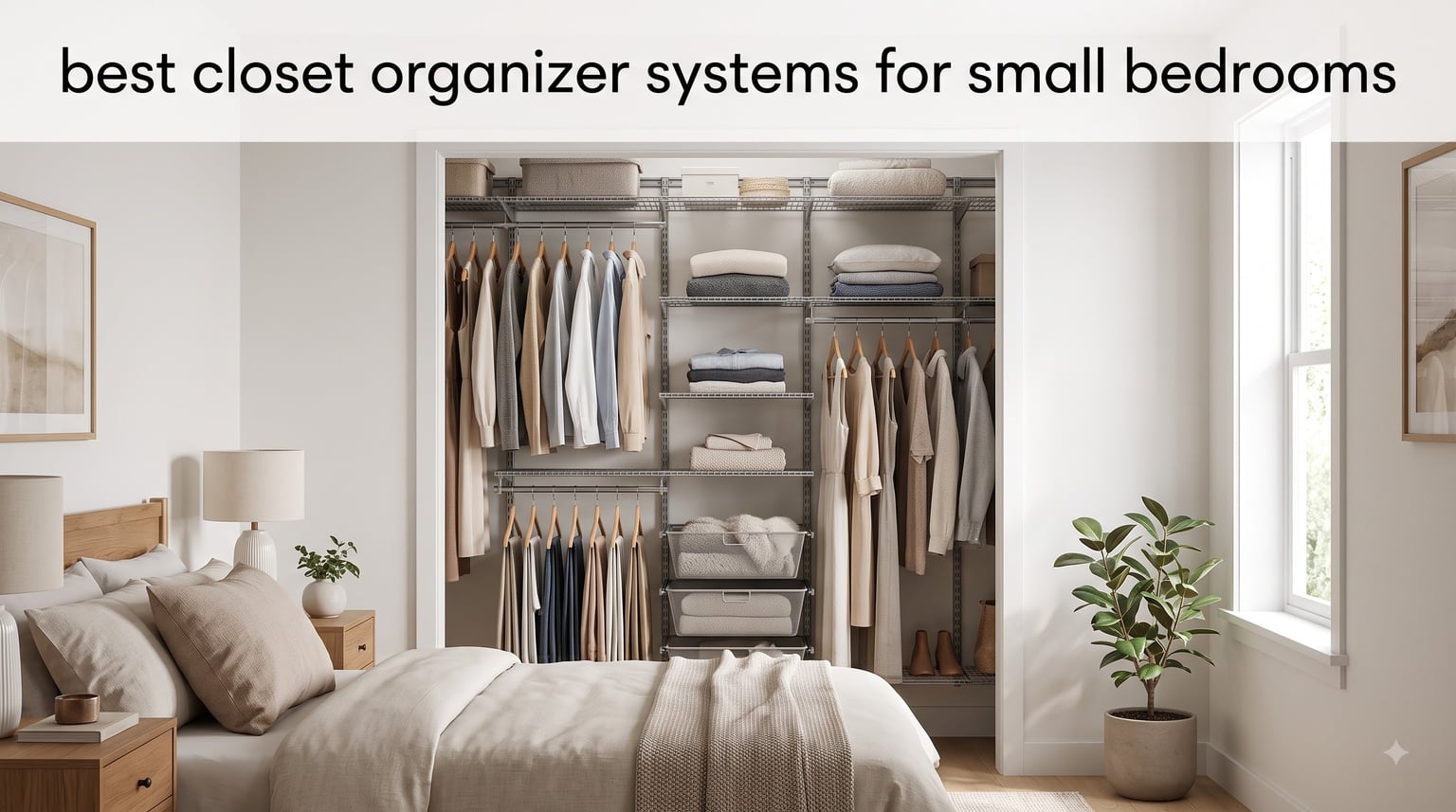 best closet organizer systems for small bedrooms