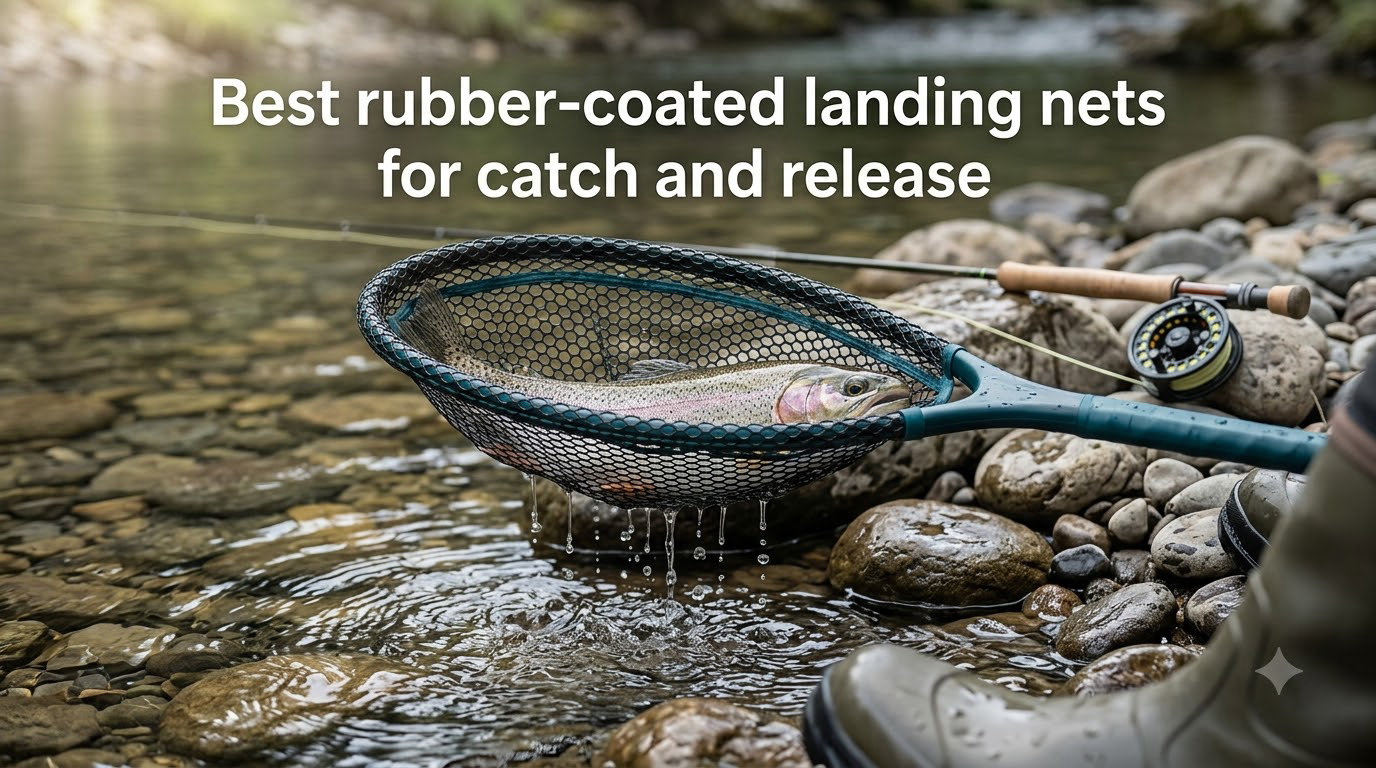 Best rubber-coated landing nets for catch and release