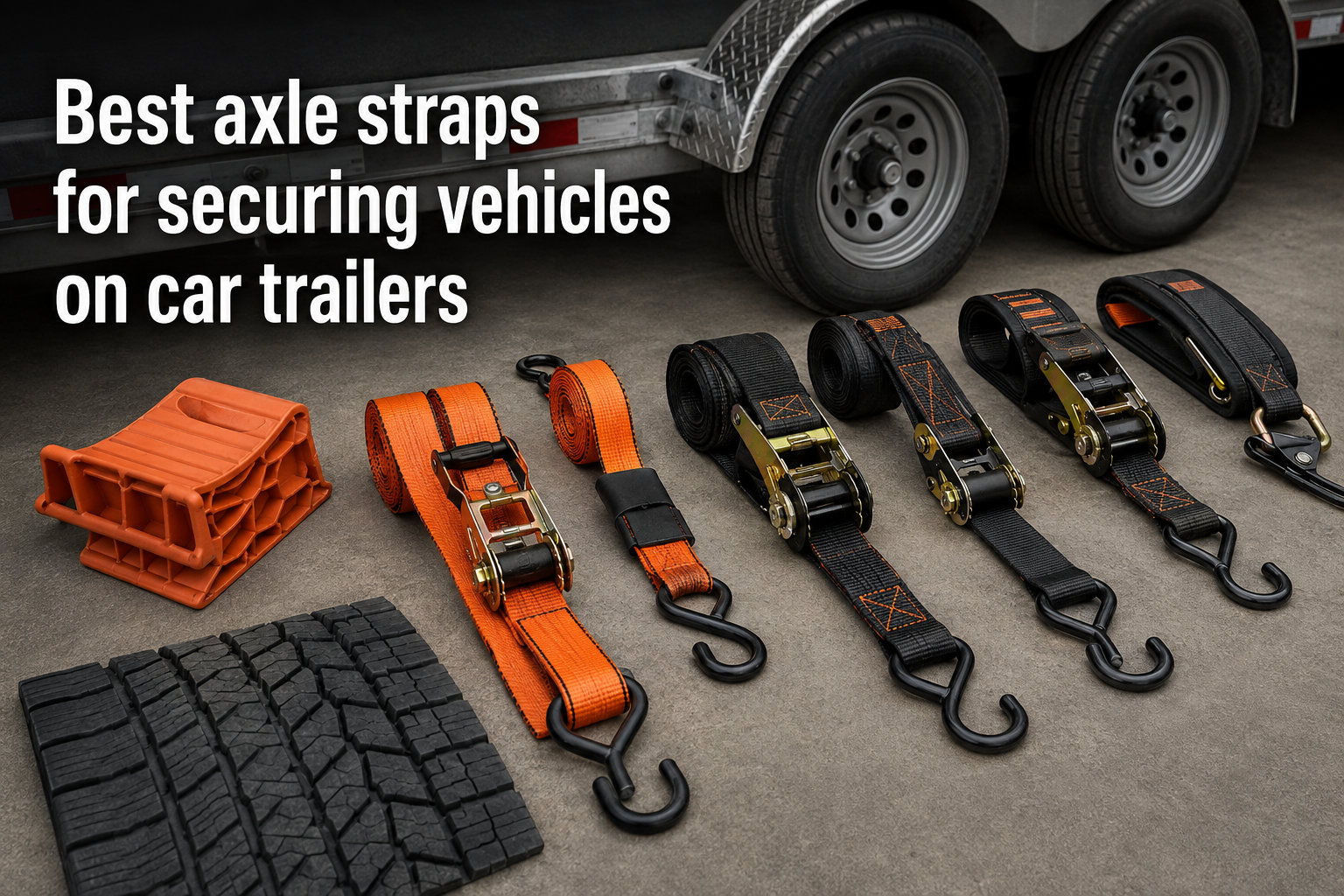 Best axle straps for securing vehicles on car trailers
