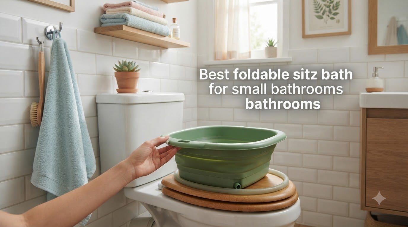 Best foldable sitz bath basins for small bathrooms