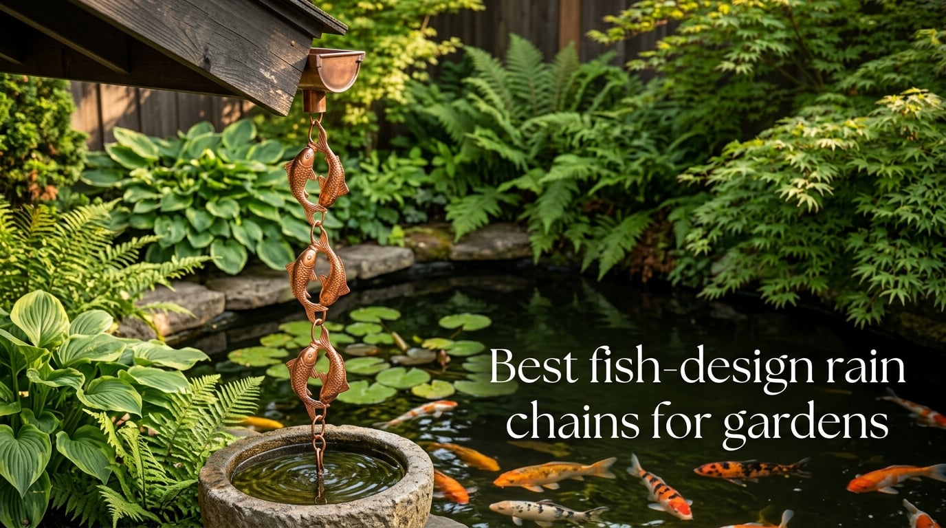 Best fish-design rain chains for gardens
