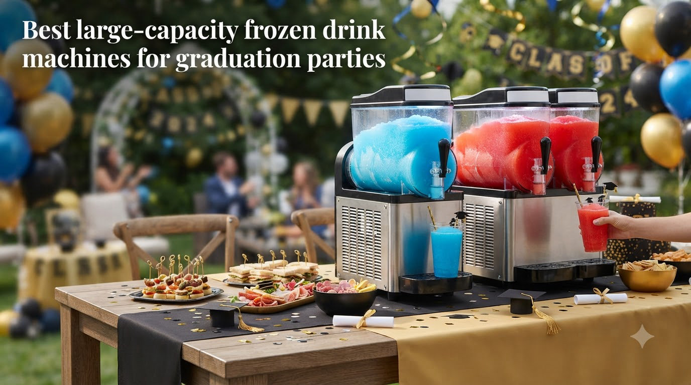 Best large-capacity frozen drink machines for graduation parties