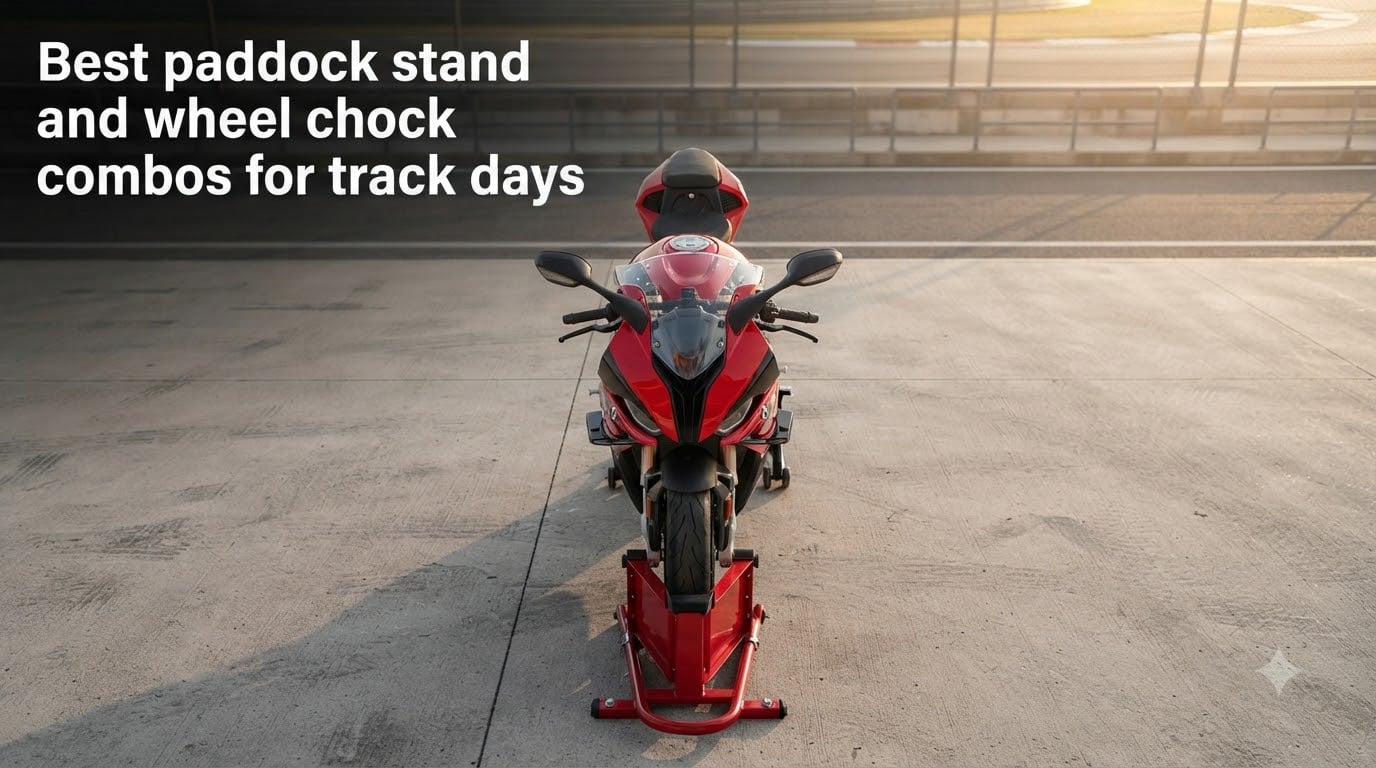 Best paddock stand and wheel chock combos for track days