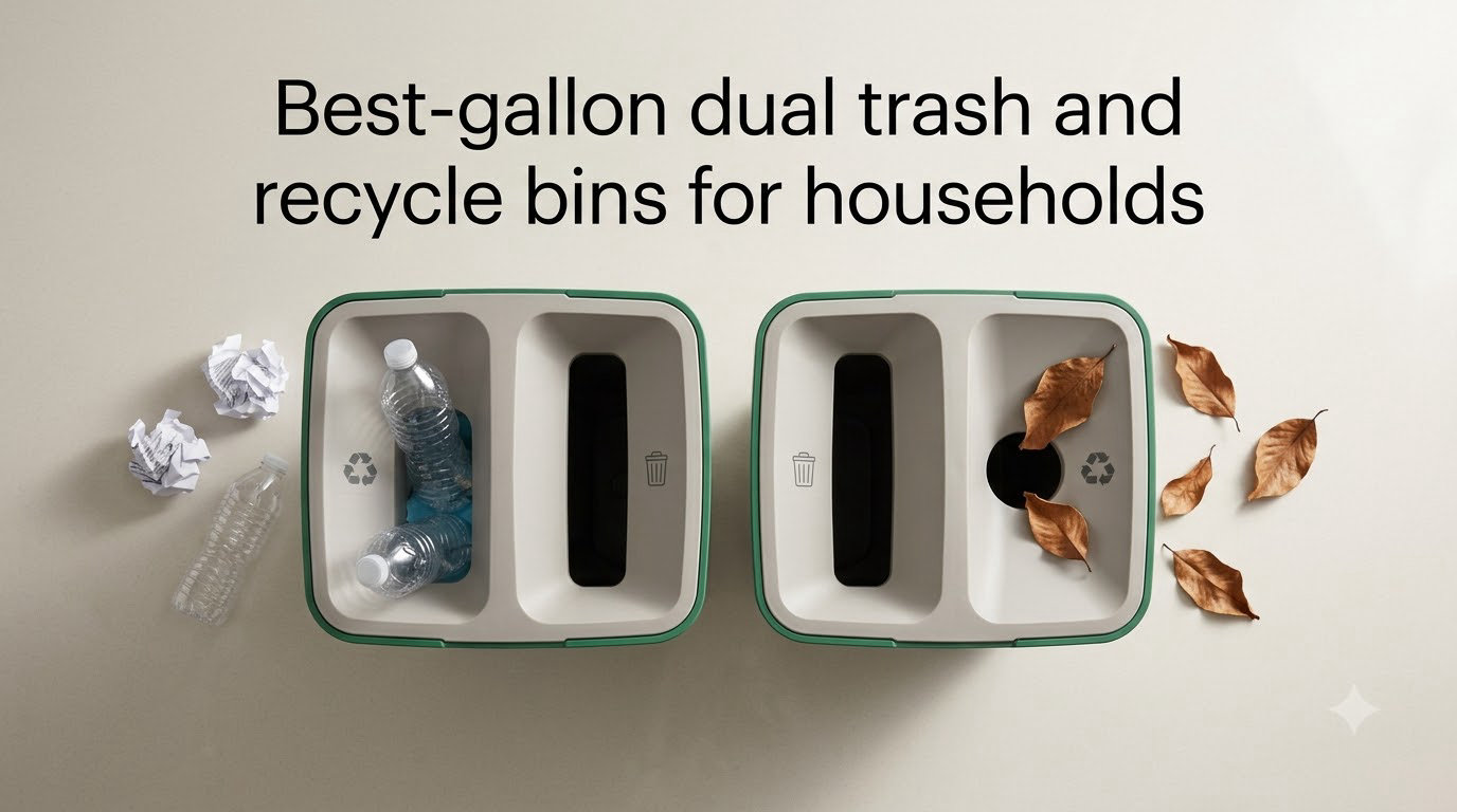 Best 16-gallon dual trash and recycle bins for households
