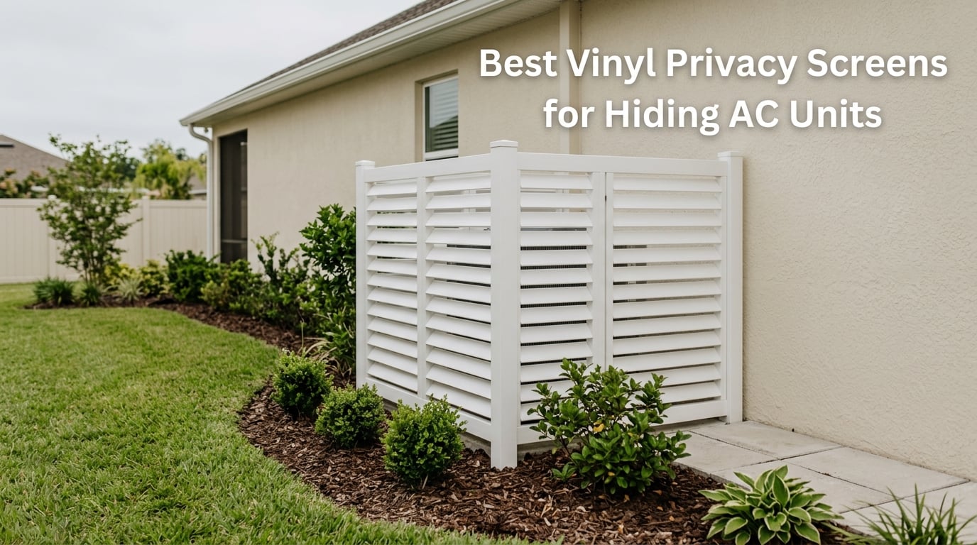 Best Vinyl Privacy Screens for Hiding AC Units