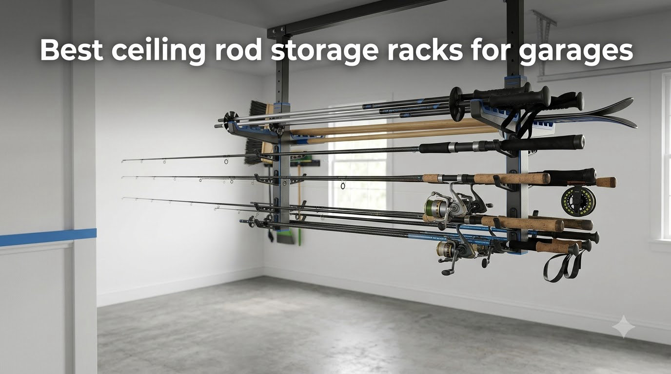 Best ceiling rod storage racks for garages