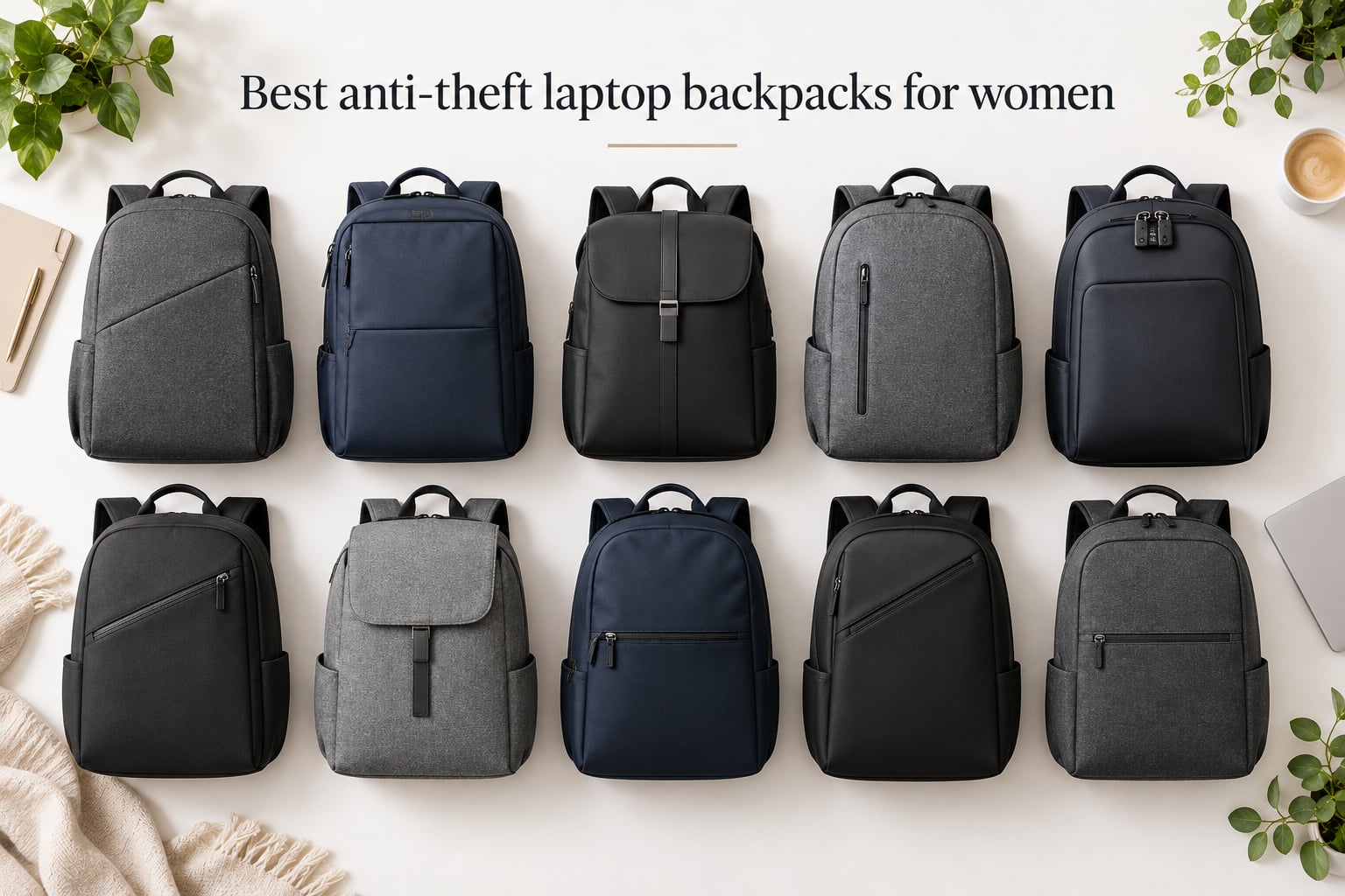 Best anti-theft laptop backpacks for women