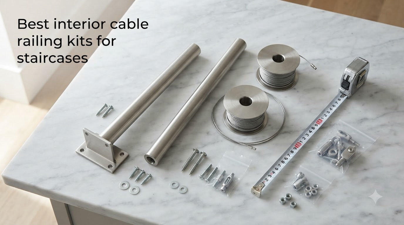 Best interior cable railing kits for staircases