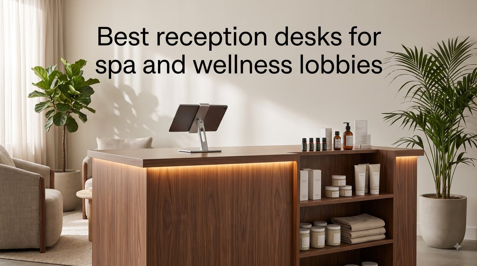 Best reception desks for spa and wellness lobbies