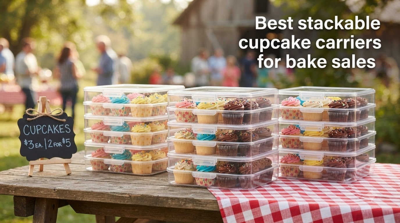 Best stackable cupcake carriers for bake sales