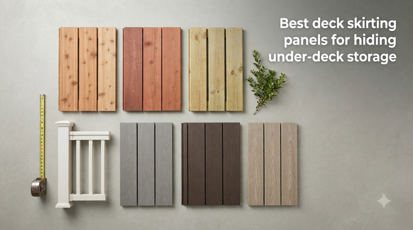 Best deck skirting panels for hiding under-deck storage