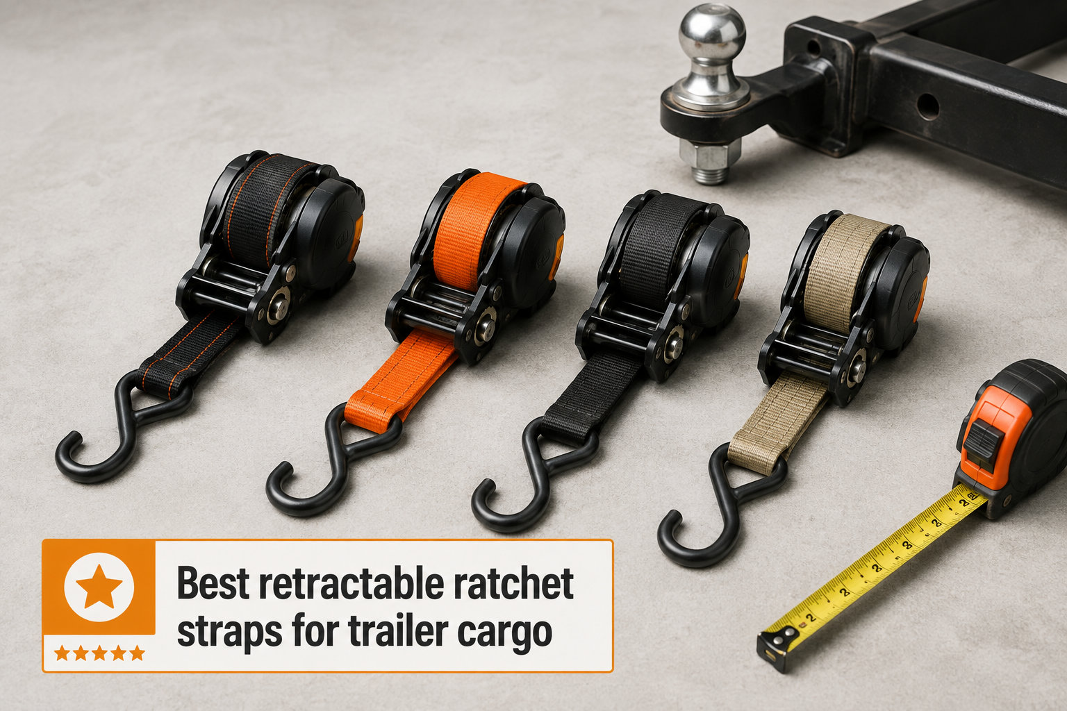 Best retractable ratchet straps for trailer cargo