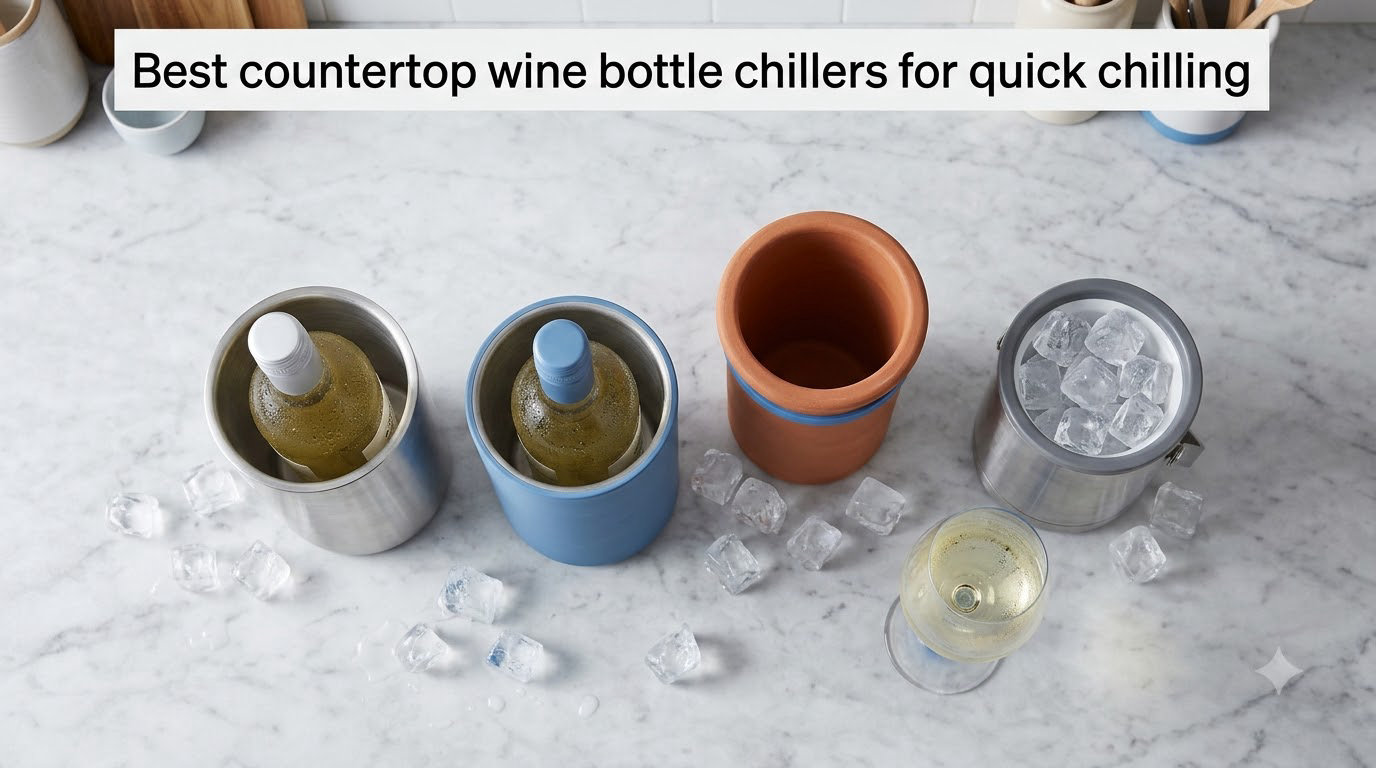 Best countertop wine bottle chillers for quick chilling
