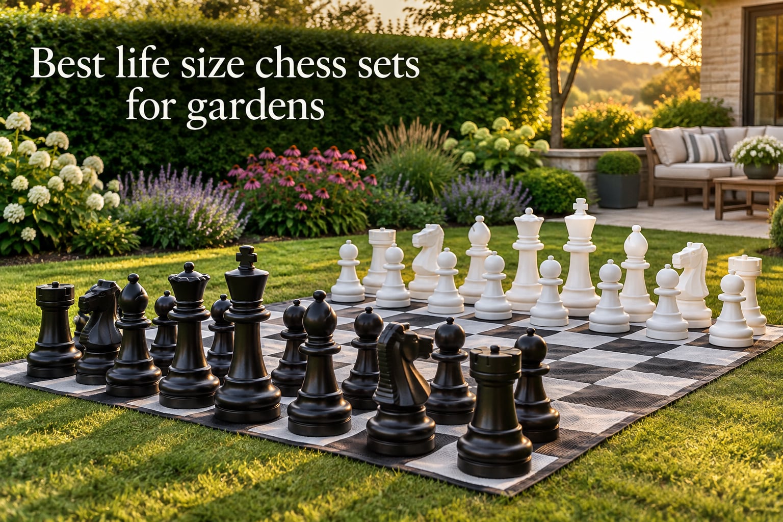 Best life size chess sets for gardens