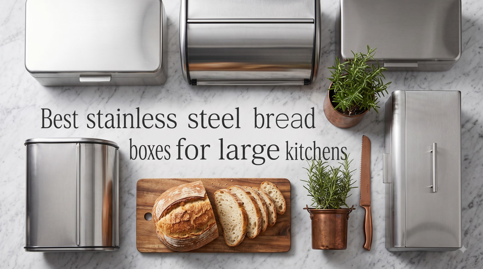 Best stainless steel bread boxes for large kitchens
