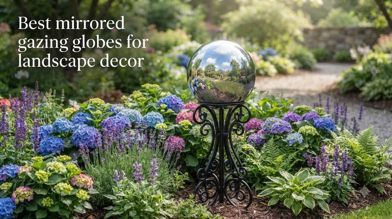Best mirrored gazing globes for landscape decor