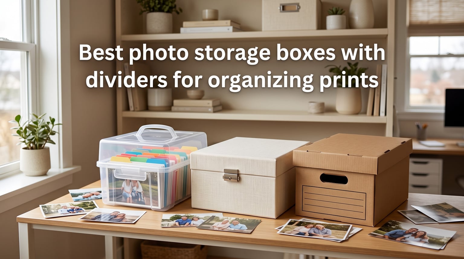 Best photo storage boxes with dividers for organizing prints